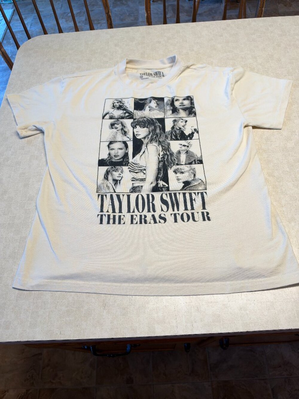 Taylor Swift The Eras Tour T-Shirt Tee Beige Unisex Med